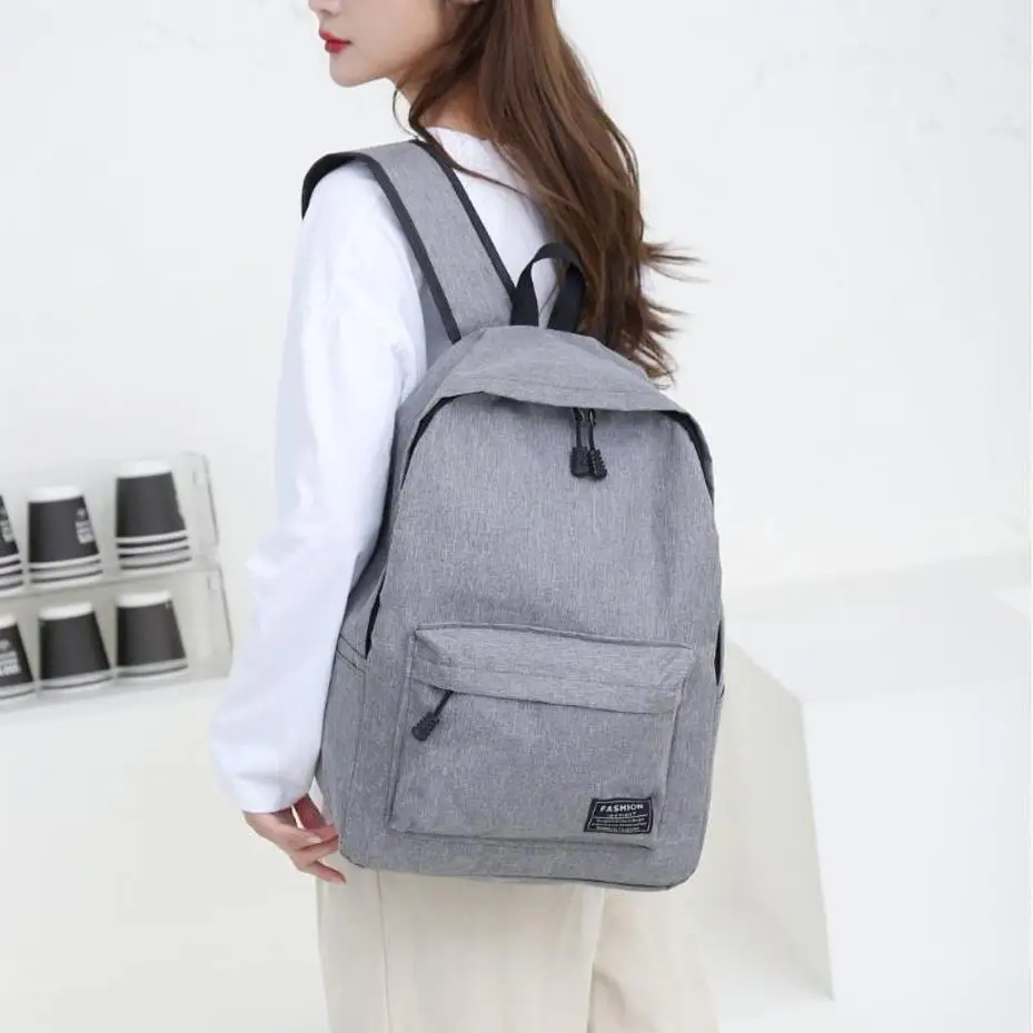 1 Pcs Leisure Simple Large Capacity Oxford Cloth Backpack Korean Version Backpack High School Travel Computer Bag