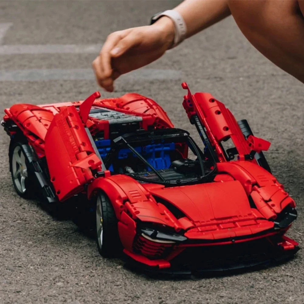 Technische Ferraried Daytona SP3 42143 Raceauto-modelbouwpakket Schaal 1:8 Geavanceerde verzamelset voor cadeau voor autoliefde