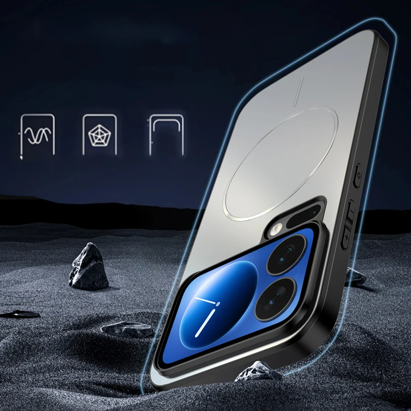 Magsafe المغناطيسي شحن لاسلكي بلون تصفيح للصدمات جراب هاتف ل Xiaomi 17 برو ماكس 15 14 T برو الترا الغطاء الخلفي #4