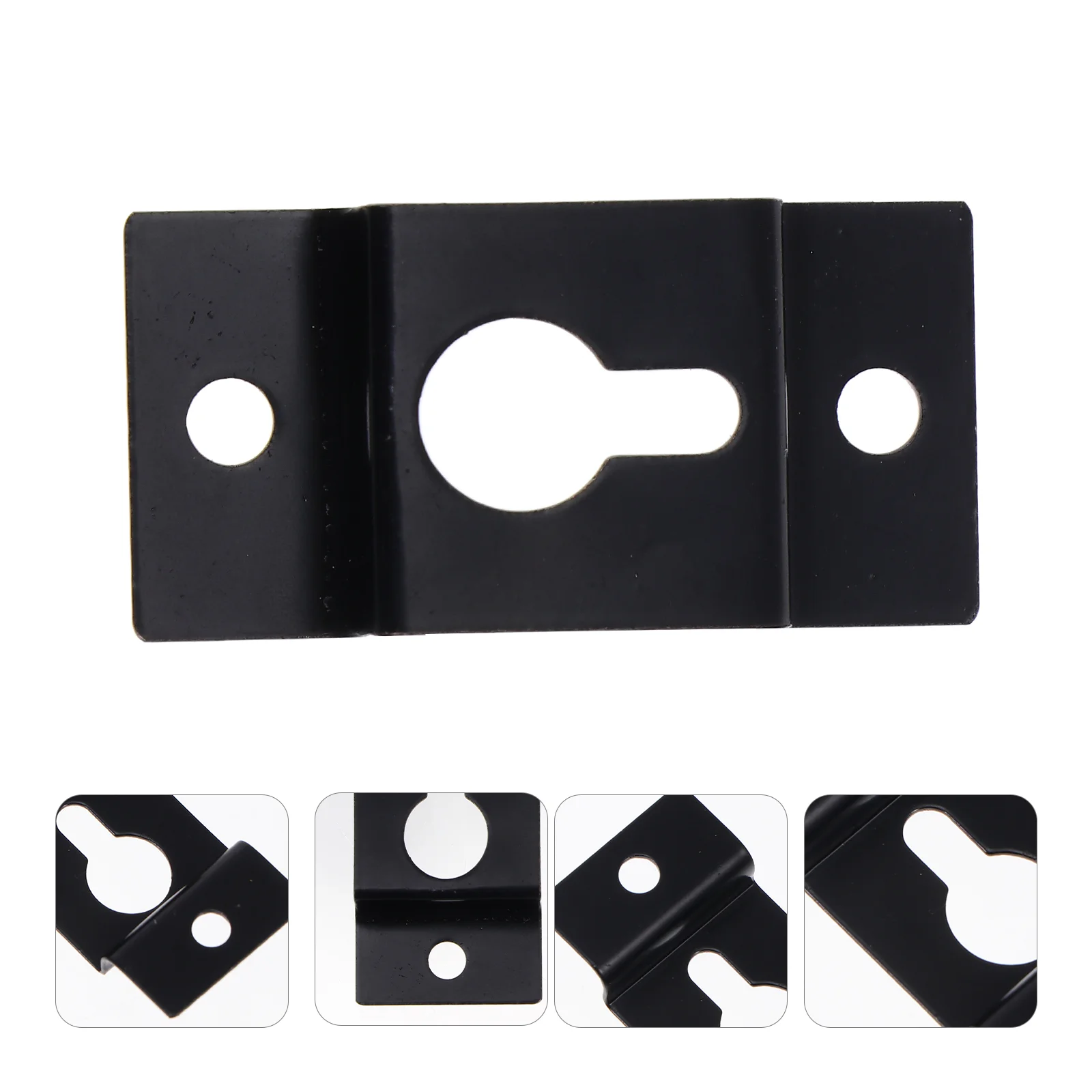 20 Pcs Speaker Small Square Hanging Piece Wall Mounted Hangers Iron Brackets Keyhole Heavy Duty Hooks Stand
