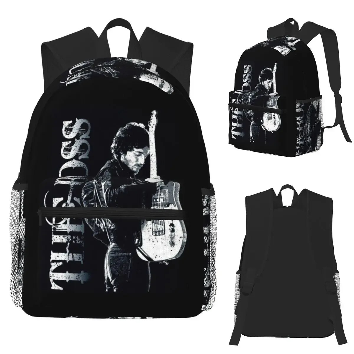 Bruce Springsteens Rock Music Tour Heavy Metal Student Backpack School Bag Travel Daypack for Boys Girls Bookbag Shoulder Bags