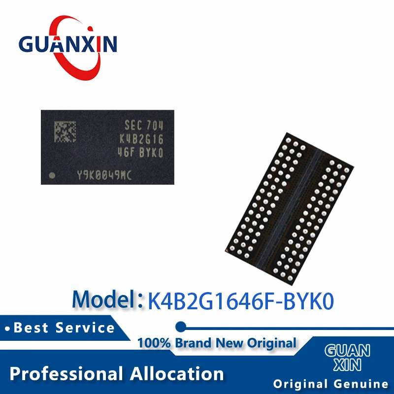 

100% New K4B2G1646F-BYK0 FBGA-96 Marking K4B2G1646F BYK0 K4B2G1646