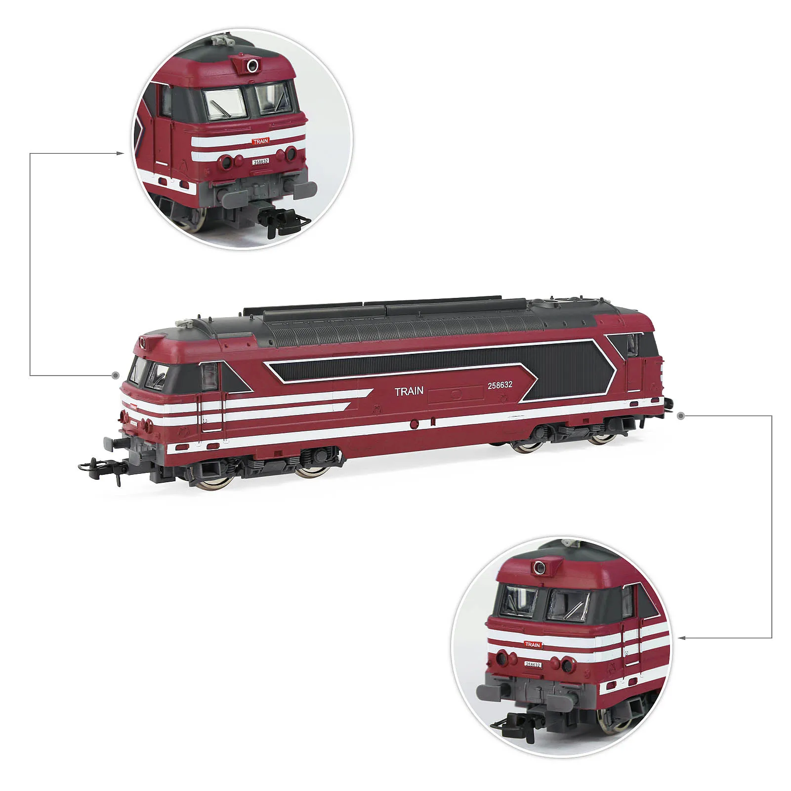 Evemodel HO Scale 1:87 Model Railroad Locomotives for Model Trains EU Style HCT8702R