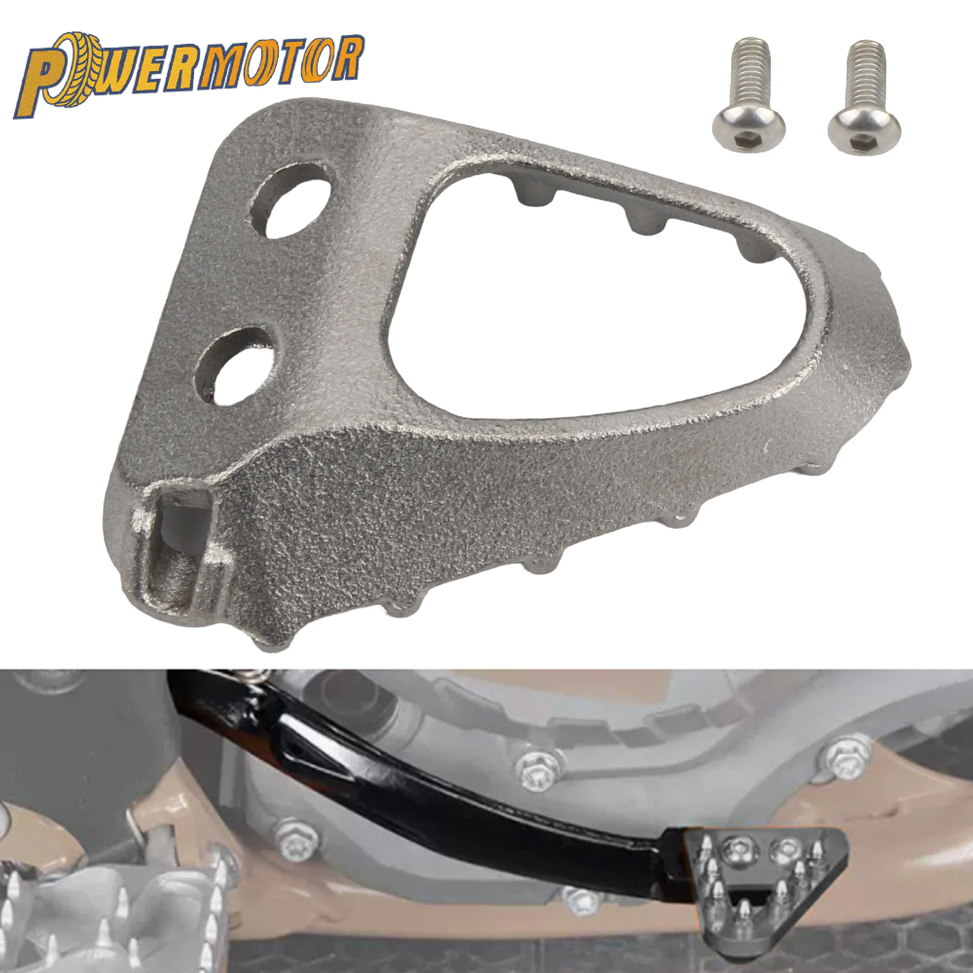 

Стандартный задний ножной тормозной рычаг мотоцикла, ступенчатая пластина, колышек, педаль тормоза, наконечник из нержавеющей стали для KTM HUSQVARNA GASGAS, велосипед для мотокросса