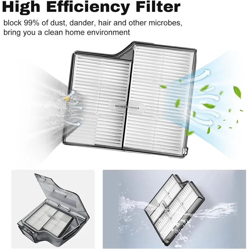 N18R 20Pcs Accessories Kit For Roborock Saros10 /G30 /S9 Maxv Ultra Vacuum Attachment Main Side Brush Filter Mop Pad Dust Bag