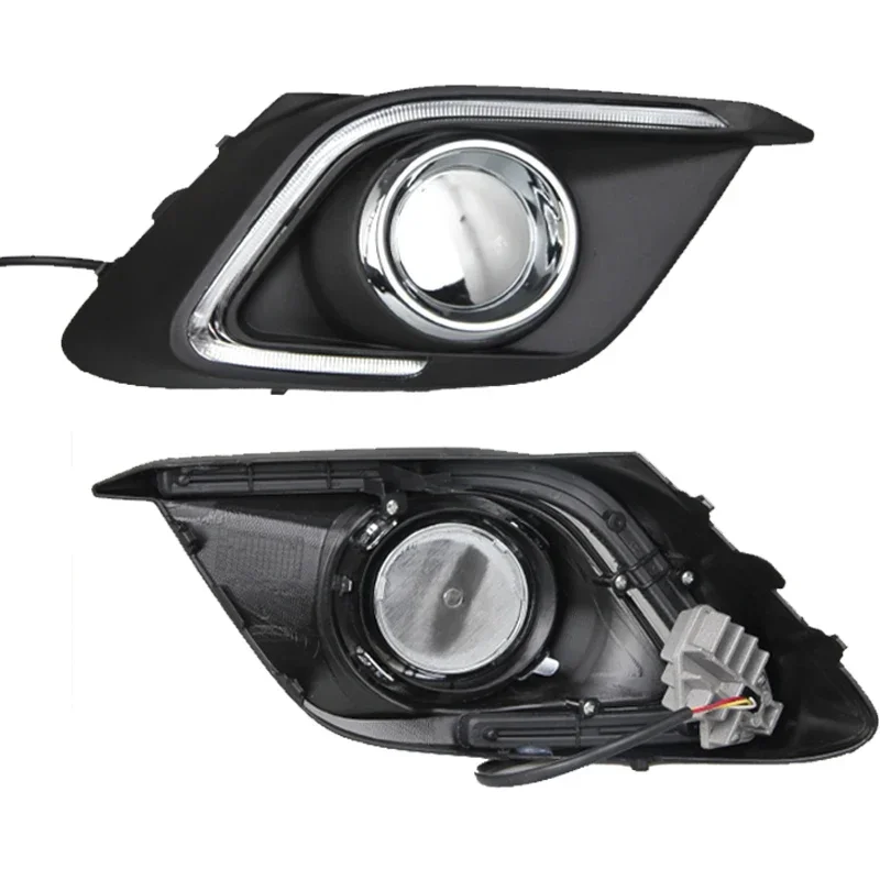 For Mazda3 Axela 2014 2015 2016 Car Accessories modified LED daytime running lights light guide turn signals fog Lamp