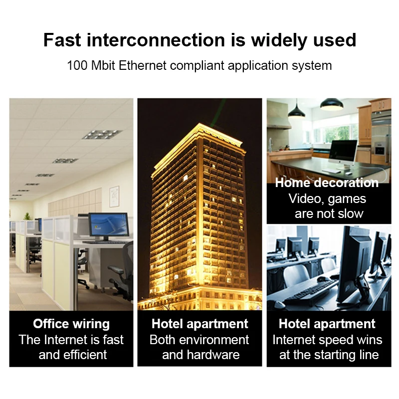 10 Uds conector Cat6 conector RJ45 red sin blindaje Cable de red con cabeza de cristal perforada RJ45