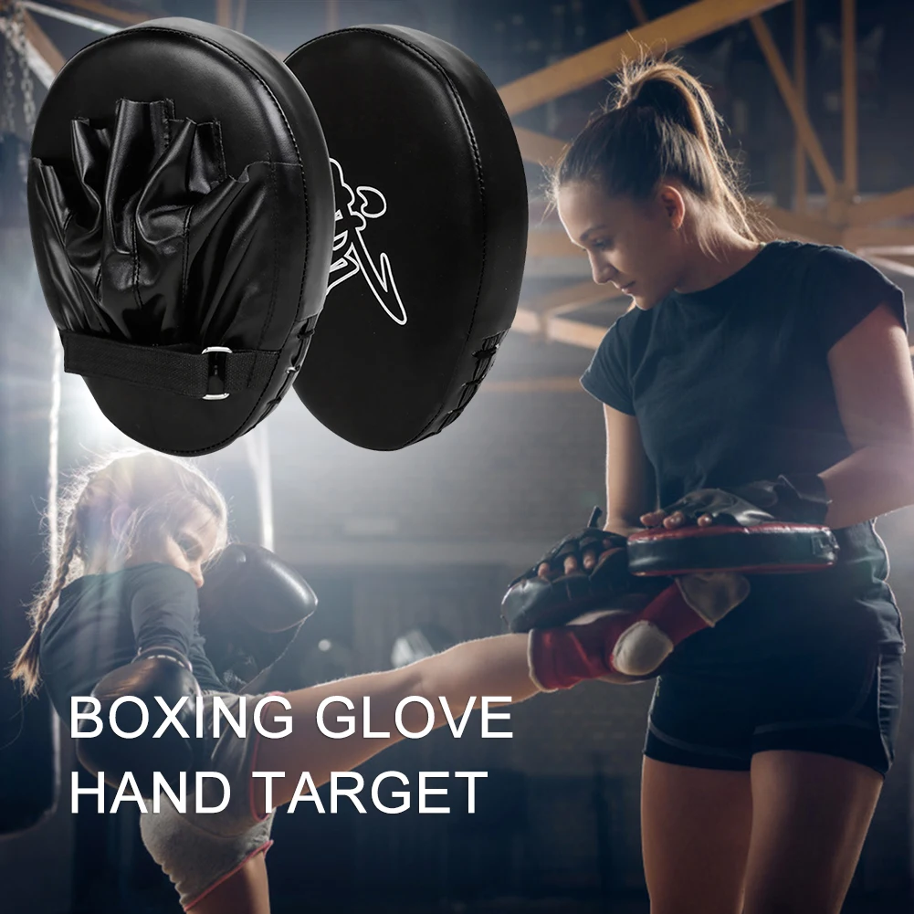 Boxing Hand Target PU Leather 5-Finger Hand Target Wear Resistant Punching Mitts Kickboxing Pads for Boxing MMA Muay Thai