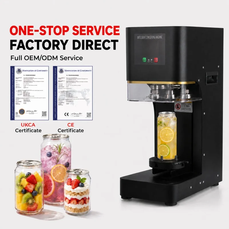 Multi-Function Automatic PET Plastic Can Seaming Machine High-Frequency Sealing Vacuum Sealer for Bottles and Cartons Packaging