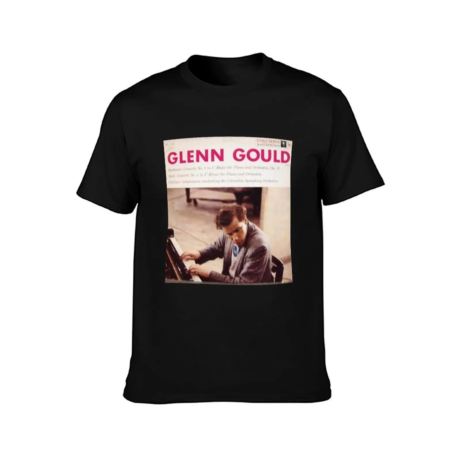 Glenn Gould, Piano, Beethoven, Bach T-Shirt Moisture Control Sports Tee T-Shirt