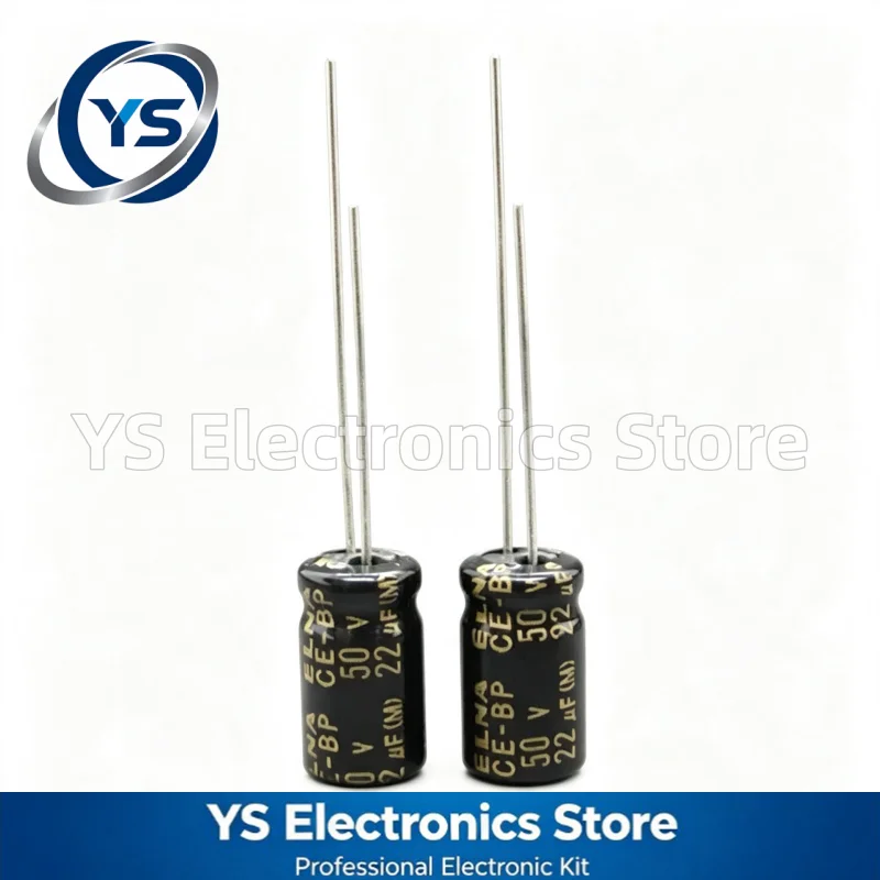 ELNA RBD CE-BP 50V22UF 6.3x11mm RBD-50V220MF3# 22UF50V 50V 22UF Non‑Polar HiFi Audio Electrolytic Capacitor New and Original 20%