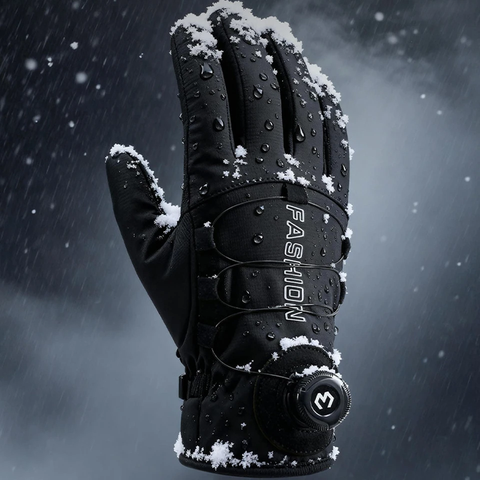 GTUBIKE New Winter Warm Skiing Gloves Unisex Windproof Cold-proof Touch Screen Gloves For Outdoor Sports Running Hiking Cycling
