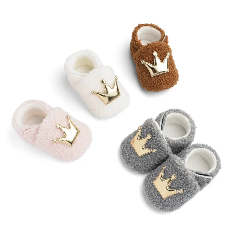 

Baby Shoes Boy Girl Star Toddler First Walkers Booties Cotton Comfort Soft Anti-slip Warm Infant Shoes