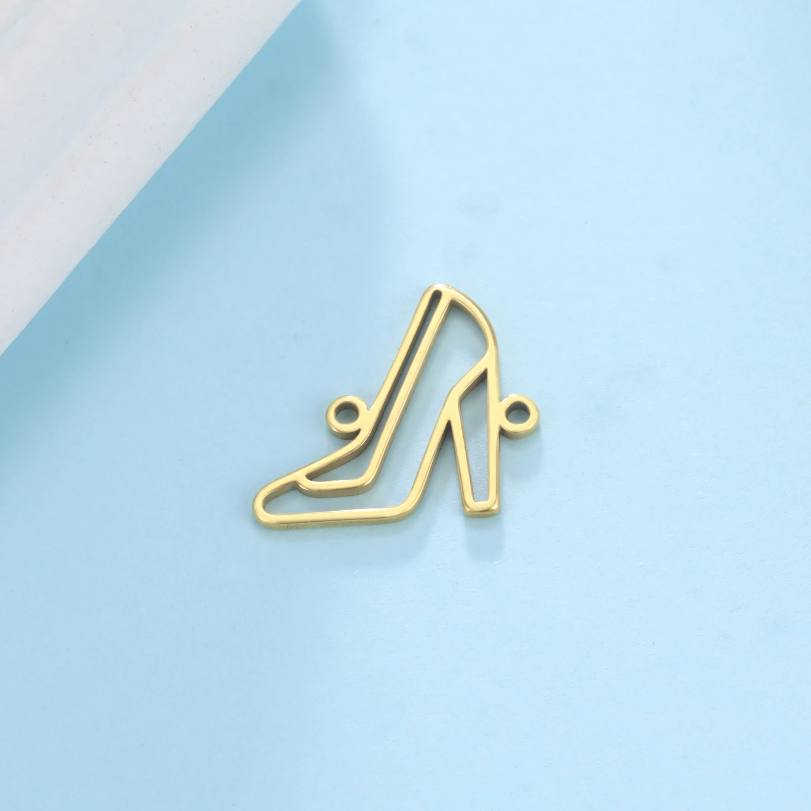 5pcs High Heels Charms for Necklace Jewelry Making Stainless Steel Fashion Vintage Handmade Bracelet Pendants DIY Accessories image 4