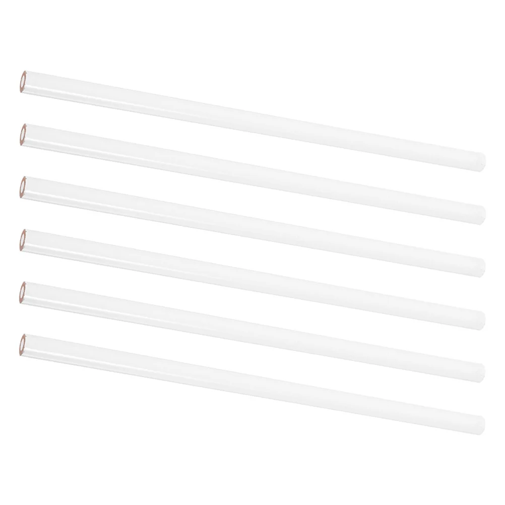 Penna speciale da 6 pezzi per matite a gesso in tessuto ceramico e vetro, nucleo brillante, facile da tagliare, confezione multipla, comoda matita per la lavorazione del legno