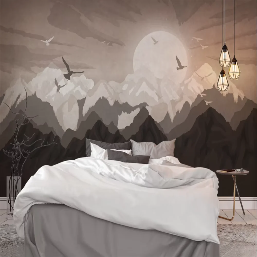 

Пользовательские Papel De Parede 3D настенные обои для настенной живописи Гостиная пейзаж искусство обои кабинет Столовая ТВ фон