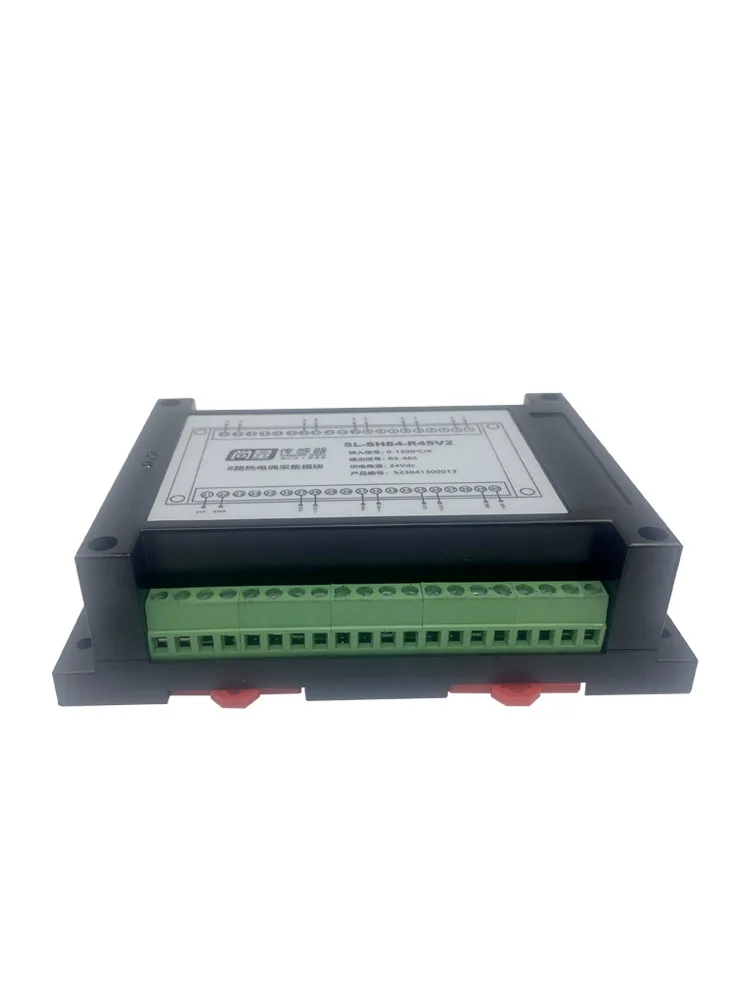 8-Way Resistance Collector Card PT100 Multi-Channel Full Isolation K-Type Thermocouple Monitoring Module RS485 Ethernet