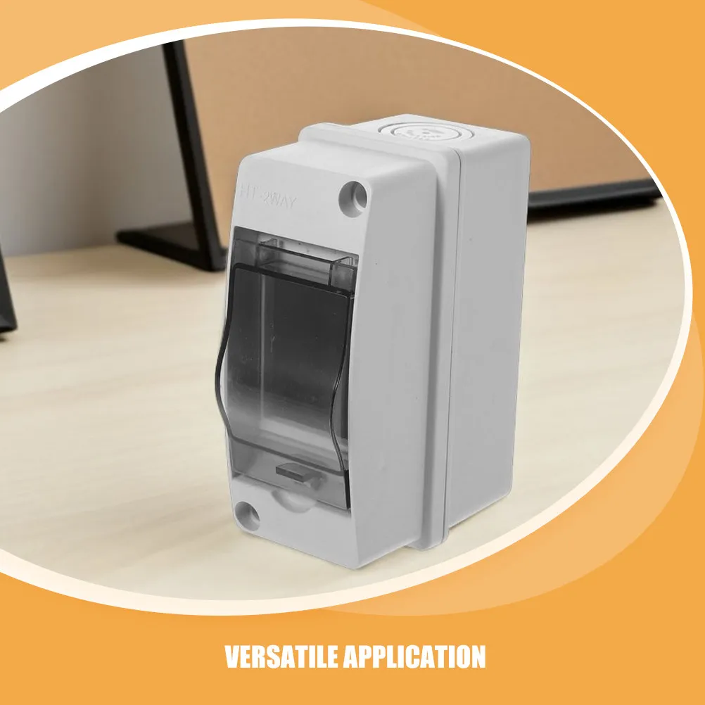 2Pcs IP65 Rated Outdoor Electrical Box Waterproof Dustproof Transparent Cover Distribution Enclosure for Circuit Breakers
