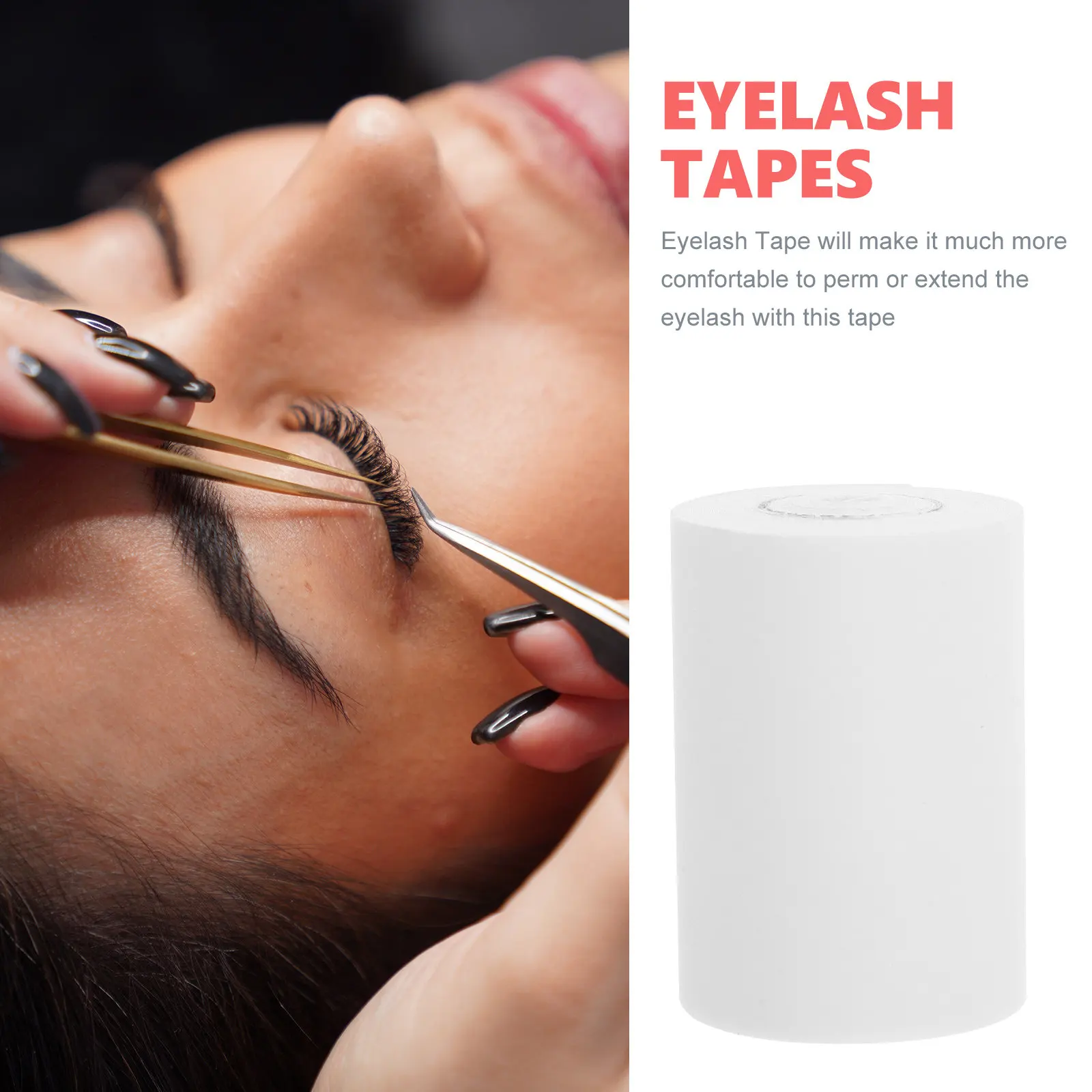 1 Roll Eyelash Isolation Tape Lash Extension Under Non-Woven Breathable Lash Tapes Eyelash Grafting Stickers for Beauty