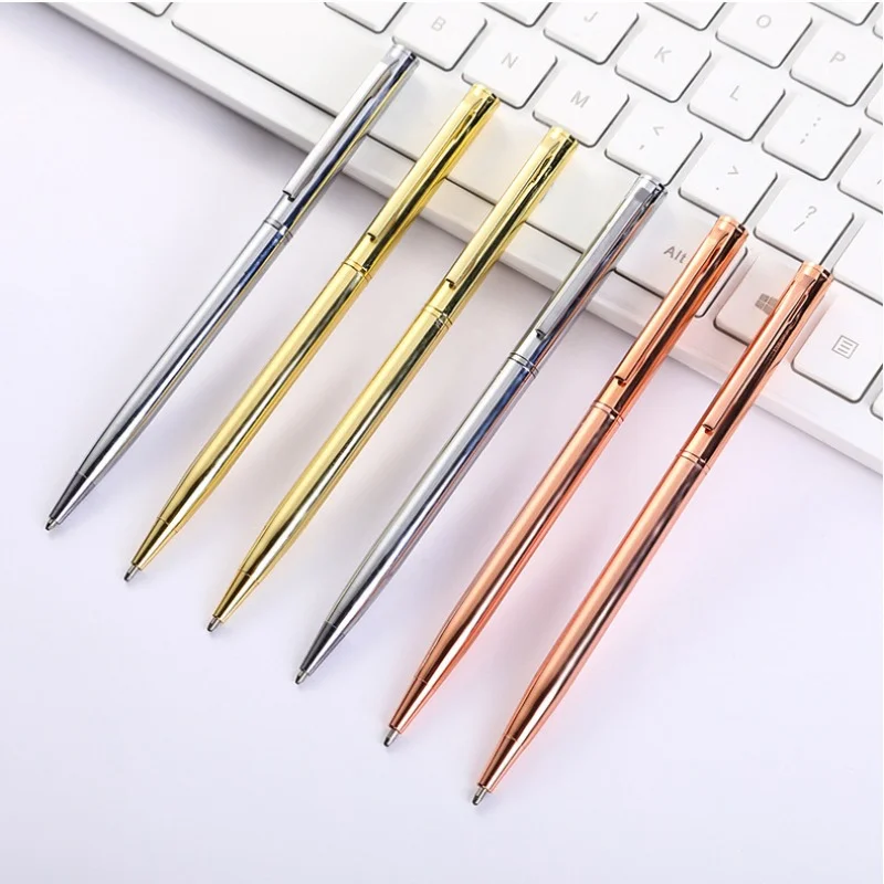 

30PCS Xiaoxihua Simple Metal Ballpoint Pen Xiaogaoshi Creative Business Advertising Gift Pen Electroplating Rotary Signature Pen