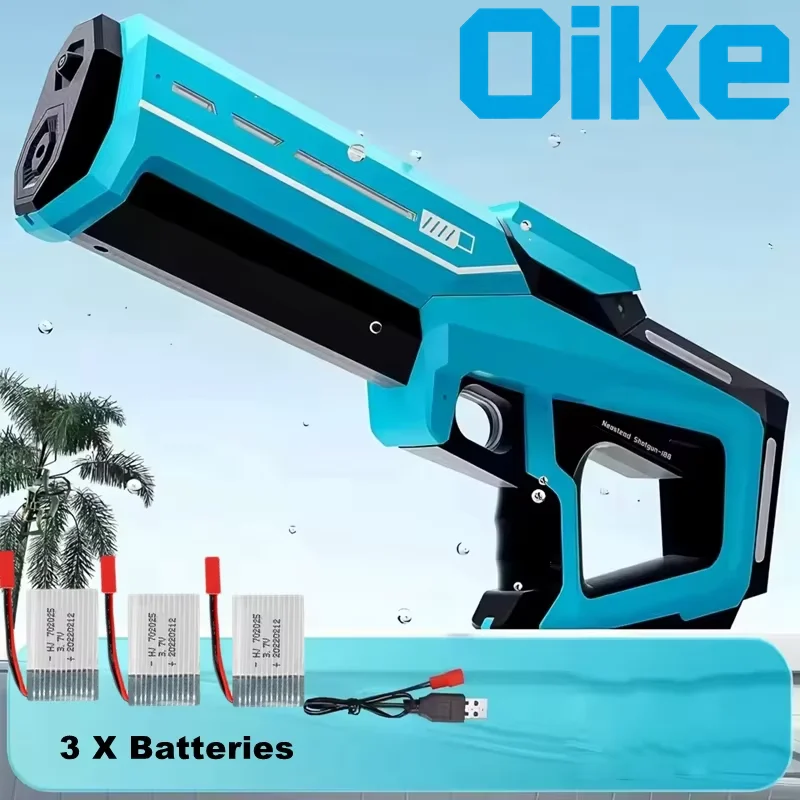 Elektrisch waterpistool speelgoed voor kinderen, volwassenen, automatische zuigwaterblaster, zomer buiten speelgoed, strand, zwembad, tuin spel