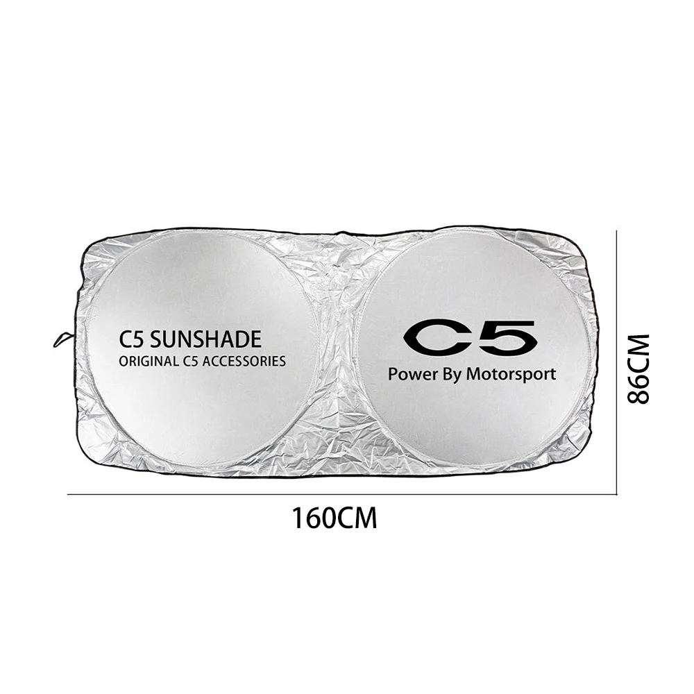 Car Windshield Sun Shade Cover Accessories Anti UV Reflector For Citroen C5 2.3 3.0 1.6T 1.8T 350THP 360THP CVVT Aircross SUV