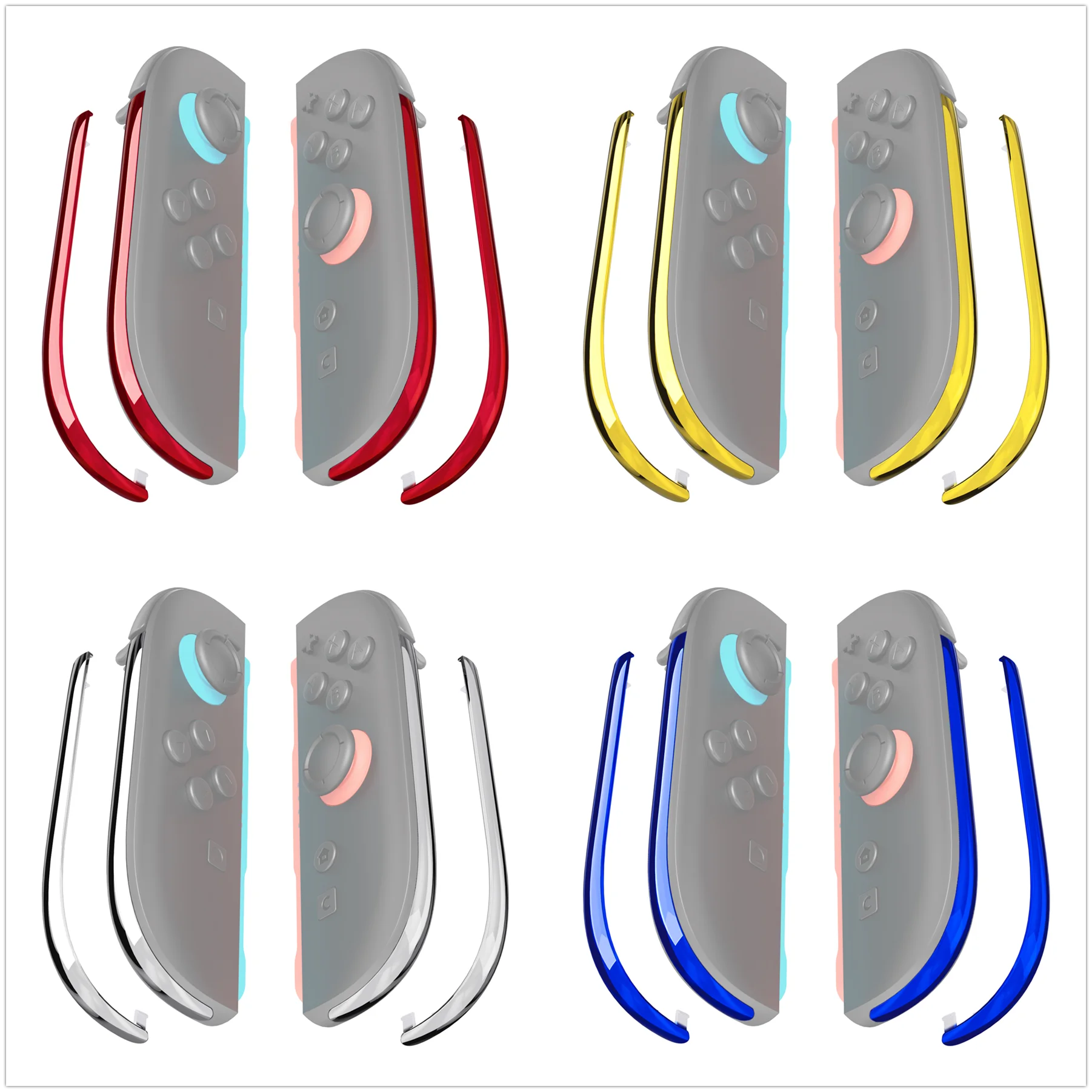 

eXtremeRate for Joycon 2, for Nintendo Switch 2 Replacement Decorative Strips Side Housing Trim Shell - Chrome Gold