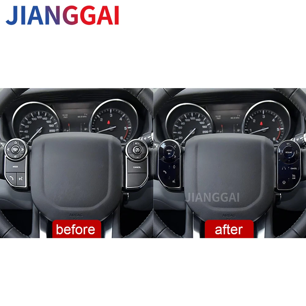 Car Steering Wheel Buttons For Range Rover Vogue L405 Sport L494 For Land Rover Discovery 5 OEM Style Keys Touch Button