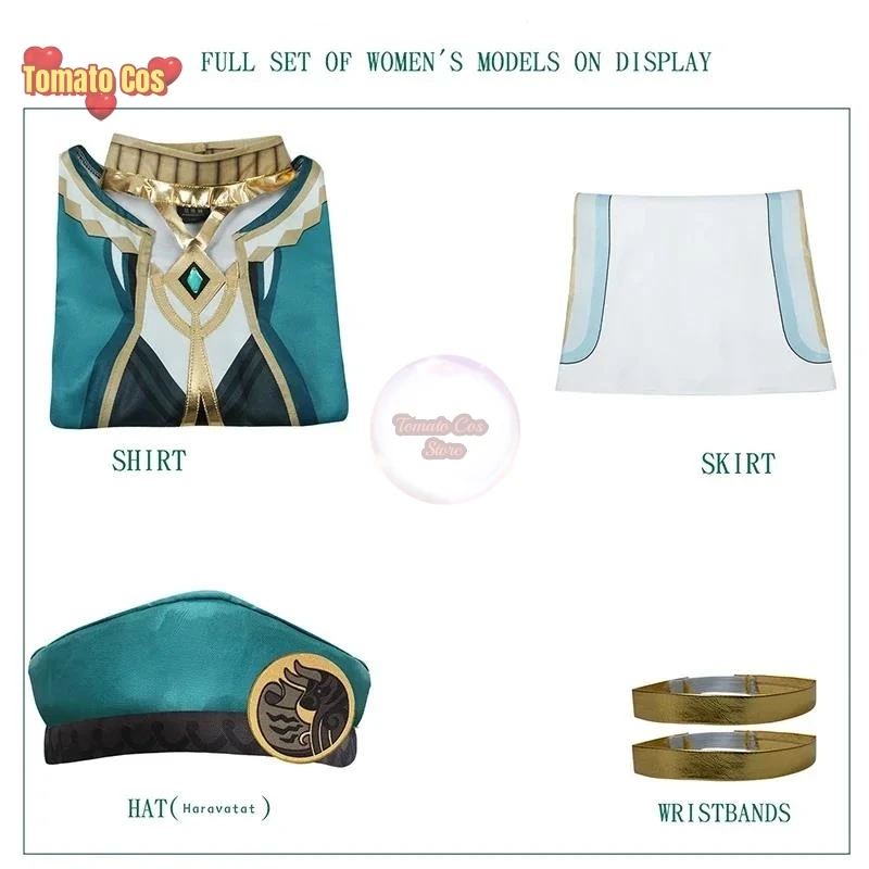 Die akademiya cosplay kostüm impact karneval uniform perücke anime halloween kostüme frauen spiel outfit tenue ecoliere sexy mode