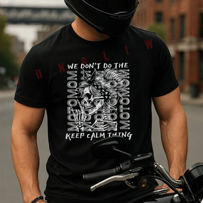 

Motomom Motocross Mom Motocross Racing T-Shirt Motorrad Fans Moto New Fashion Summer Cotton Men Short Sleeve O-Neck T Shirt