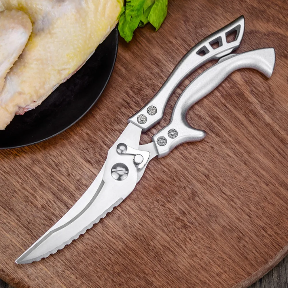 الفولاذ المقاوم للصدأ مقصات الدواجن الربيع تحميل توفير العمالة المطبخ المقصات الحادة الدجاج العظام مقص المطبخ الغذاء