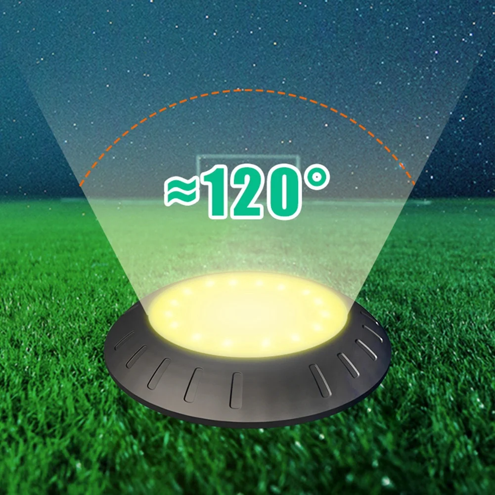 Luci solari a LED per prato solare RGB Lampada solare da giardino interrata Lampada spot da esterno impermeabile sotto terra Bianco caldo