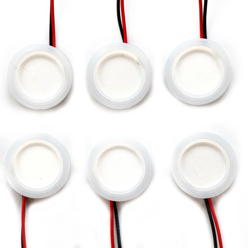 6PCS/Lot 25mm Ultrasonic Mist Maker Fogger Ceramics Discs with Wire & Sealing Ring Humidifier Accessories