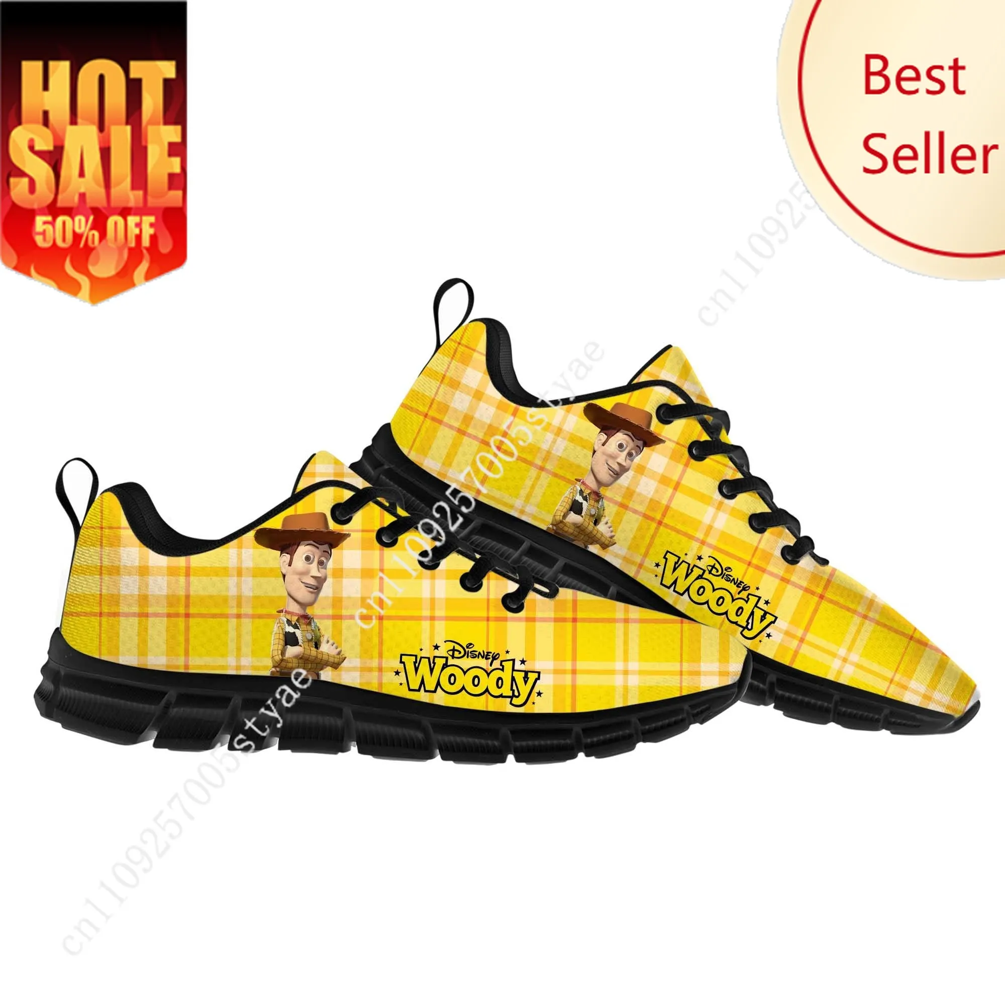 

Woody Toy Story Sports Shoes Disney Cartoon Decorate Sneakers Design Yourself Photo Logo Text Party Holiday Gifts Custom Shoes