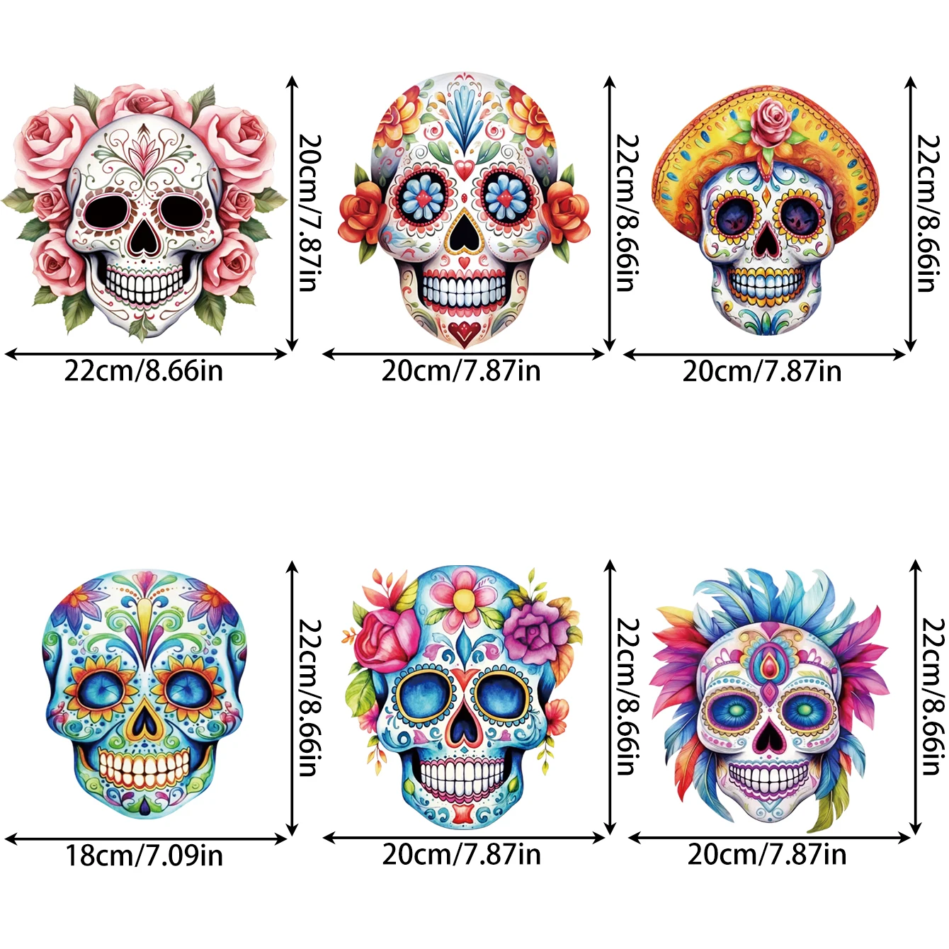 طلاء ساخن بطباعة نقل الحرارة ، يوم الجمجمة الميتة ، ملابس تصنعها بنفسك ، زخرفة المنسوجات ، معجون كي ، قابل للغسل