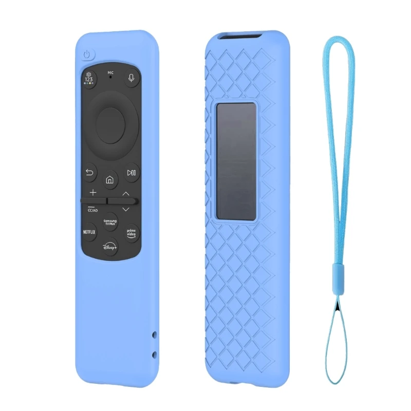 Silicone Case for Samsung BN59-01432A Smart TV Remote Control Protective Case Anit-Lost with Lanyard