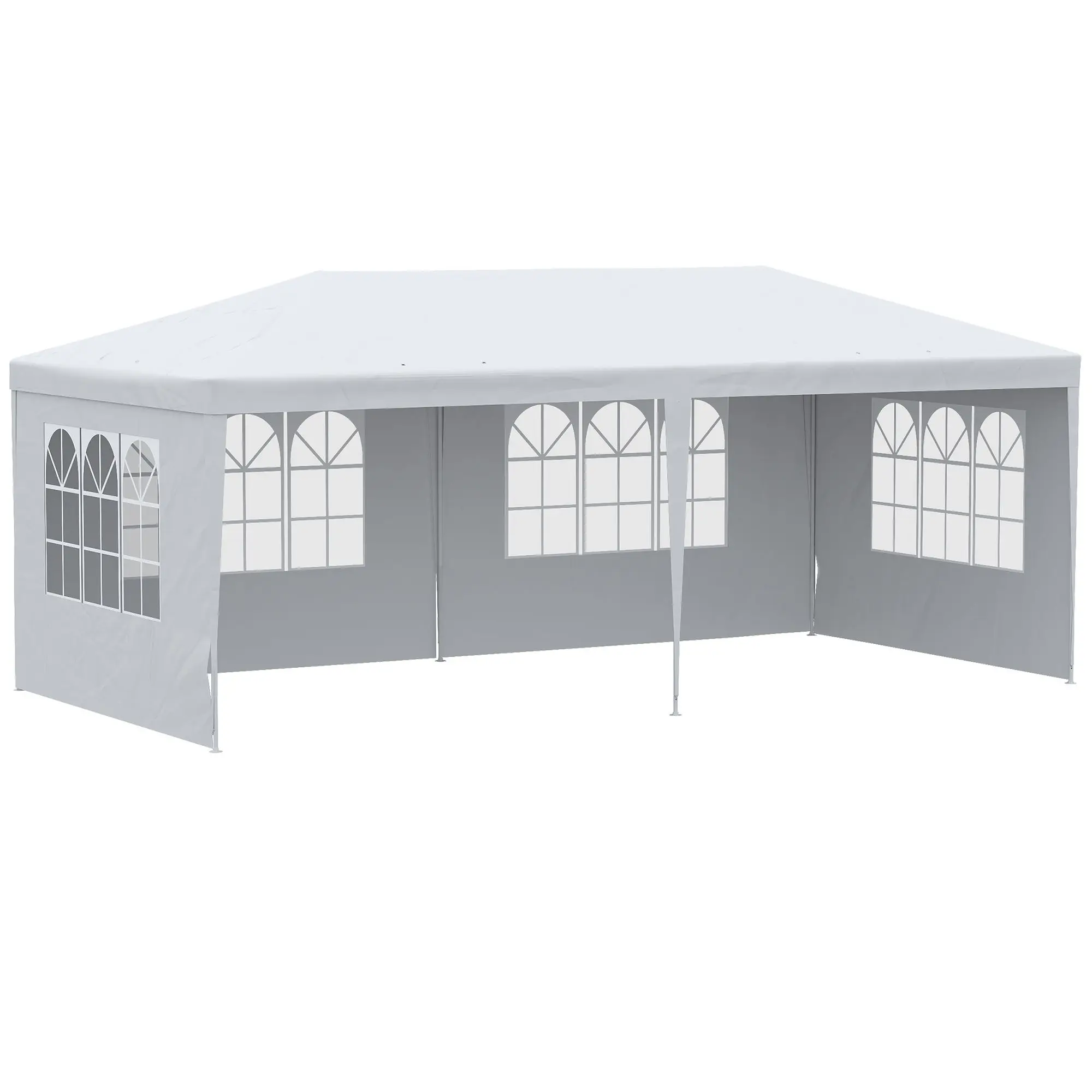 

For Outsunny Grand Gazebo Haven: 20x10 Large Canopy Party Tent with Removable Side Walls