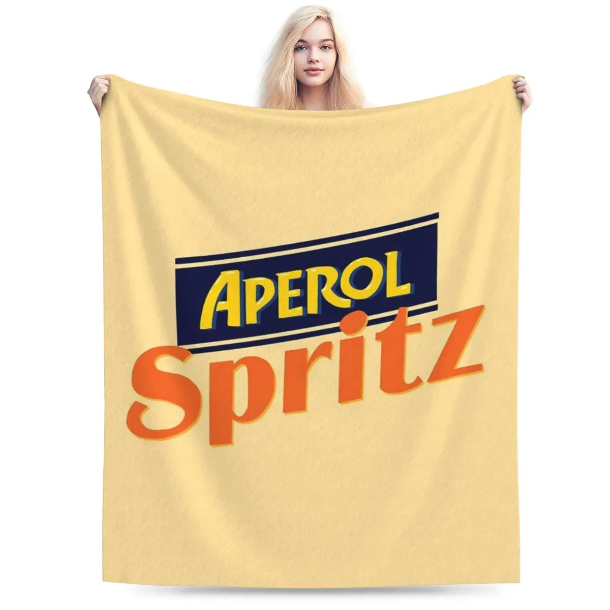 

Одеяло Aperol Spritz, мягкая теплая фланелевая накидка, покрывало для кровати, гостиной, пикника, путешествий, домашнего дивана