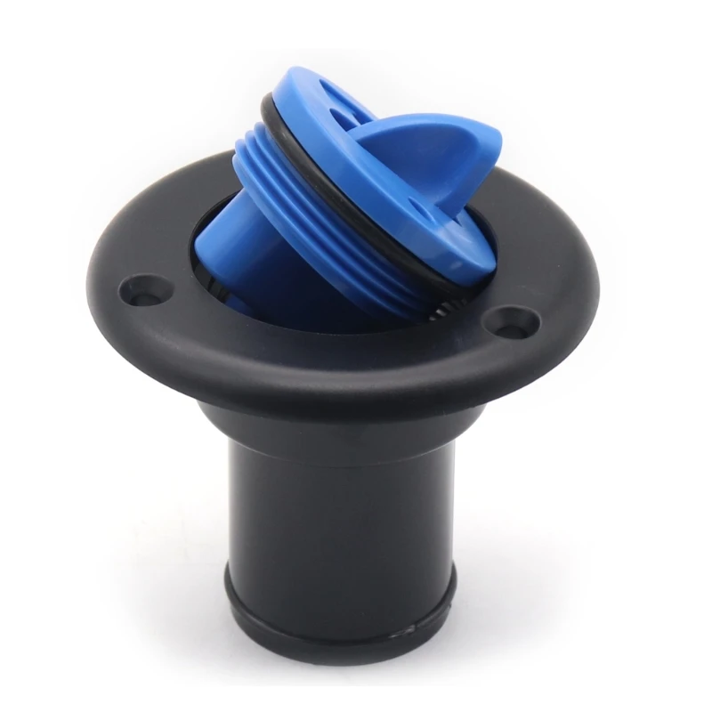 Gravity Fresh Water Fill Hatch Inlet RV Trailer 38mm Plastic Water Injections Outlet Deck Fill Cap for 1-1/2in Hose Marine Boat