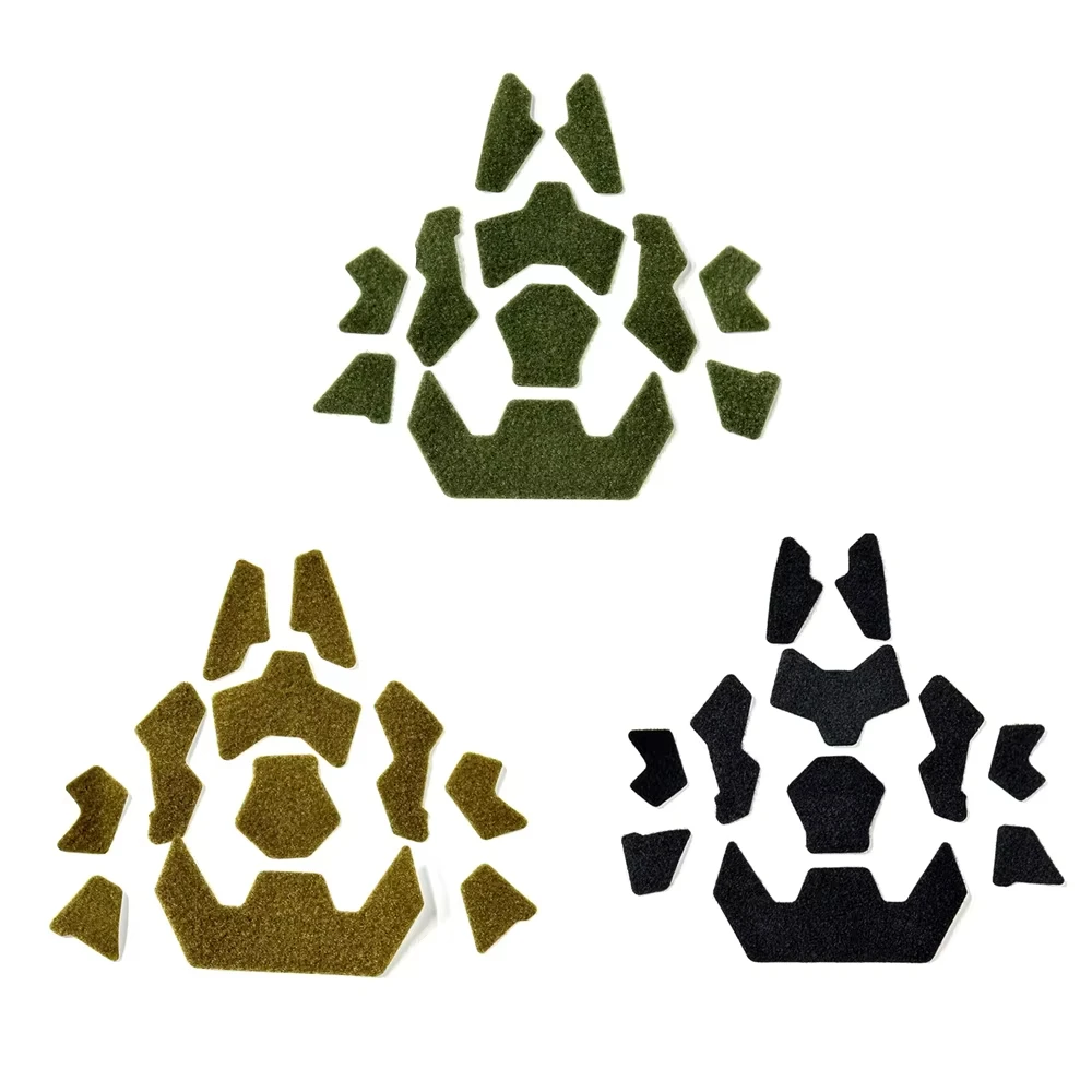 Military Army Universal Airsoft Helmet Decorative Sticker DIY Tactical Helmet 11Pcs/Set Helmet Patches Hook Fastener Sticky