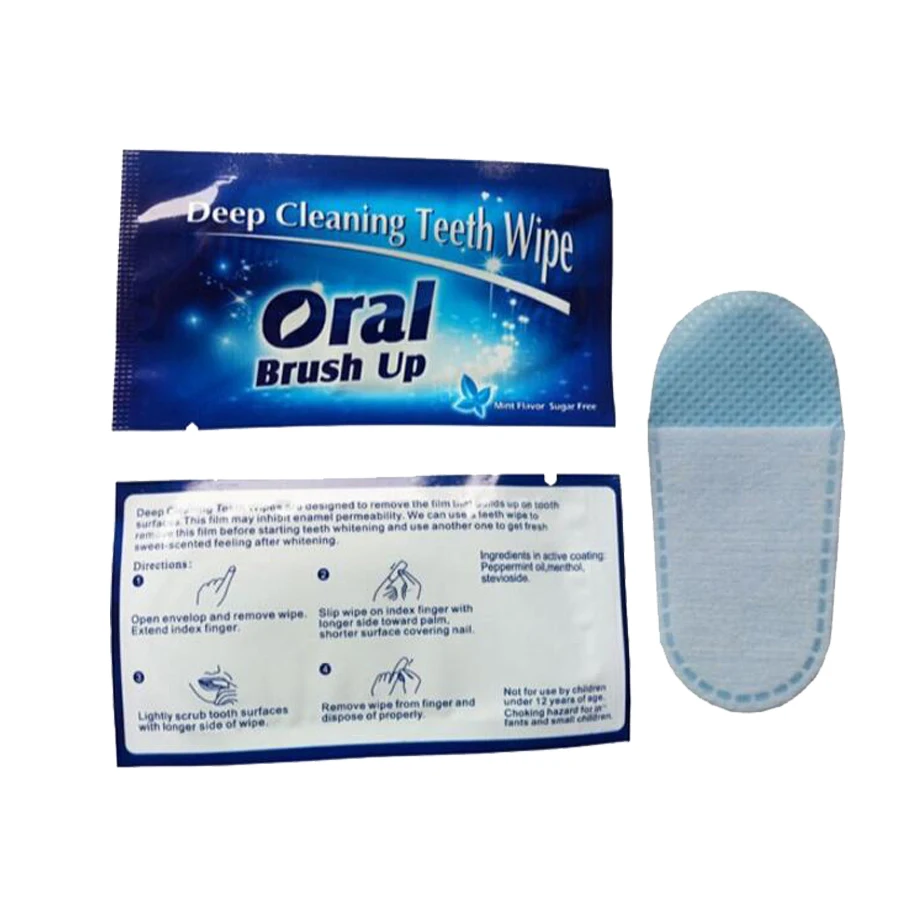 200pcs Dental Whitening Finger Oral Brush Up Oral Hygiene Tooth whitening wipes Teeth Whitening Accessory