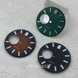 29.7mm watch dial C3 super luminous fit NH38 movement watch replacement parts