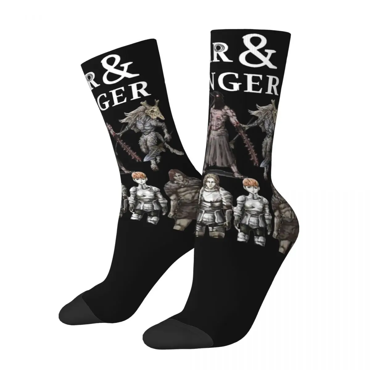 New Men's Socks Crazy Fear And Hunger Sock Polyester Sport Women Stockings Spring Summer Autumn Winter