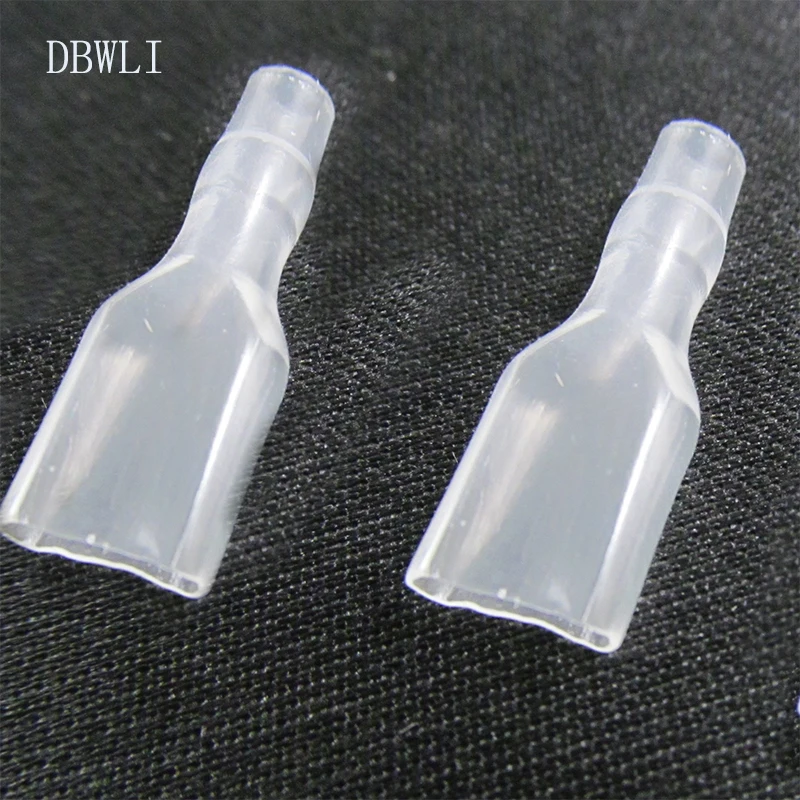 100 szt. Pokrowiec na złącze widełkowe 6,3 mm 4,8 mm 2,8 mm