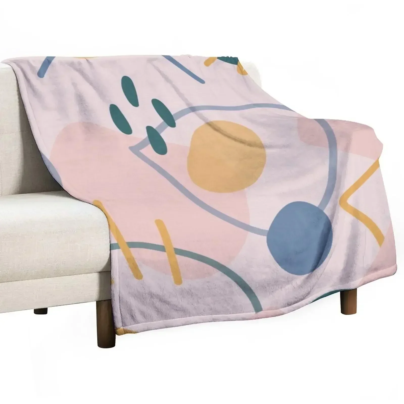 

Abstract Shapes Throw Blanket For Baby Soft Big Decorative Beds Blankets