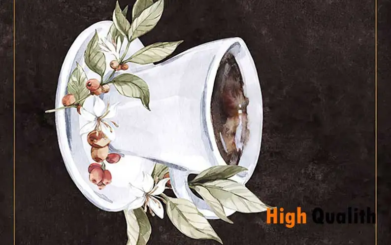 لوحة قماش ناعمة للقهوة المثلجة تحب المطبخ ، صحف الحائط الاسكندنافية والطباعة ، صور لتزيين القهوة #5