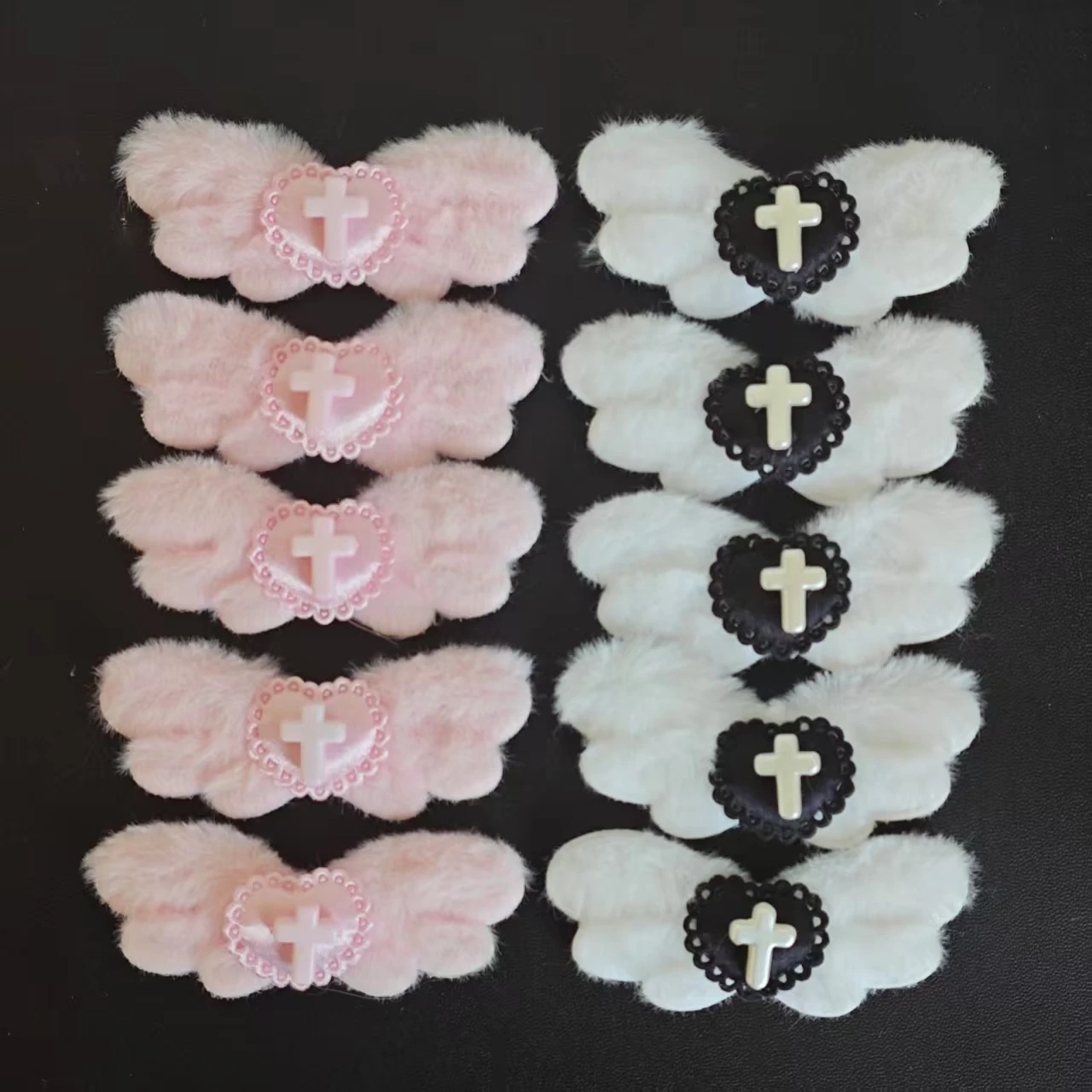 

10 плюшевых крыльев «Ангельское сердце», аксессуары для рукоделия, элементы для самостоятельного изготовления, высококачественные декоративные материалы