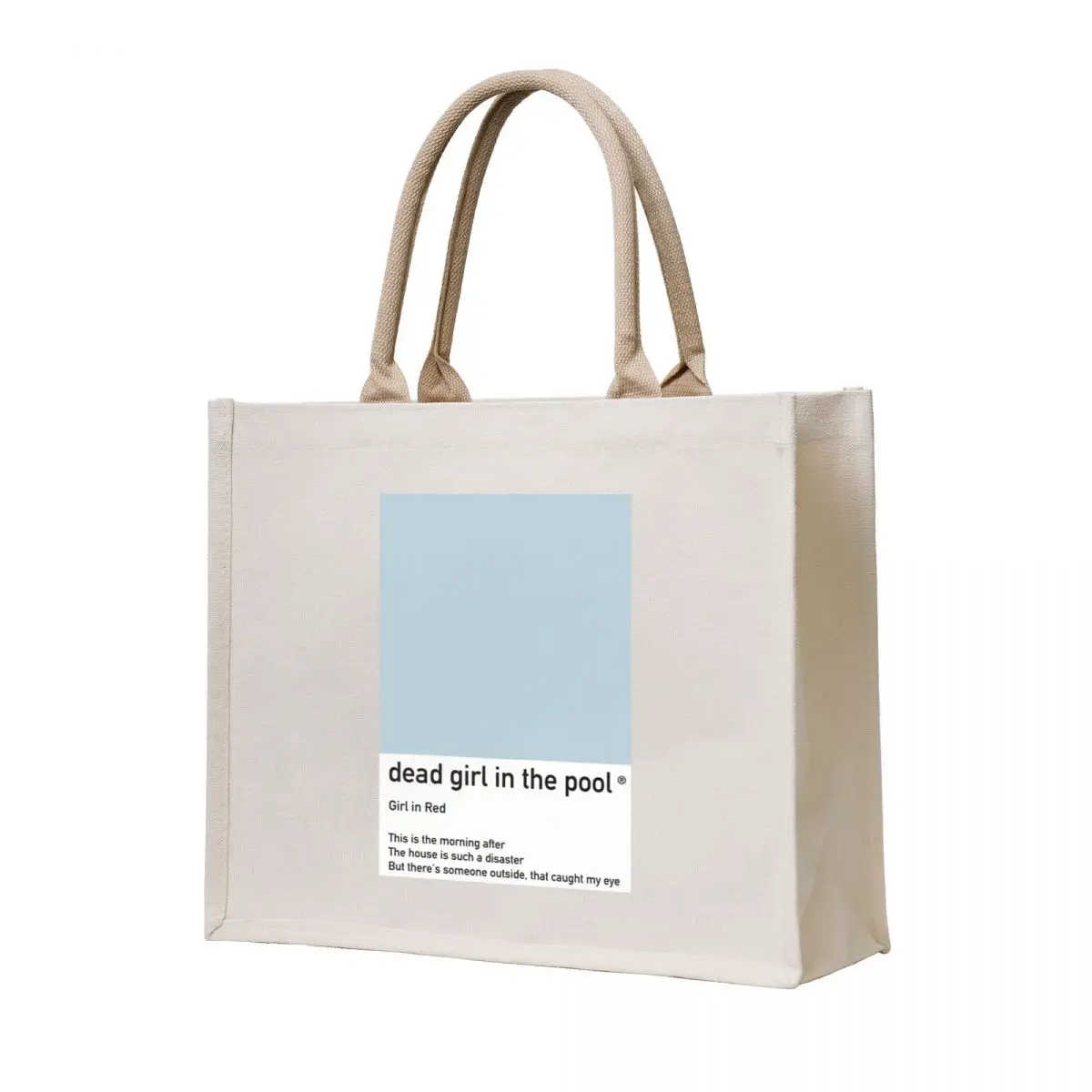 

dead girl in the pool - girl in red Tote Bag Women's bags Lady bags tote bag canvas tote bag men's