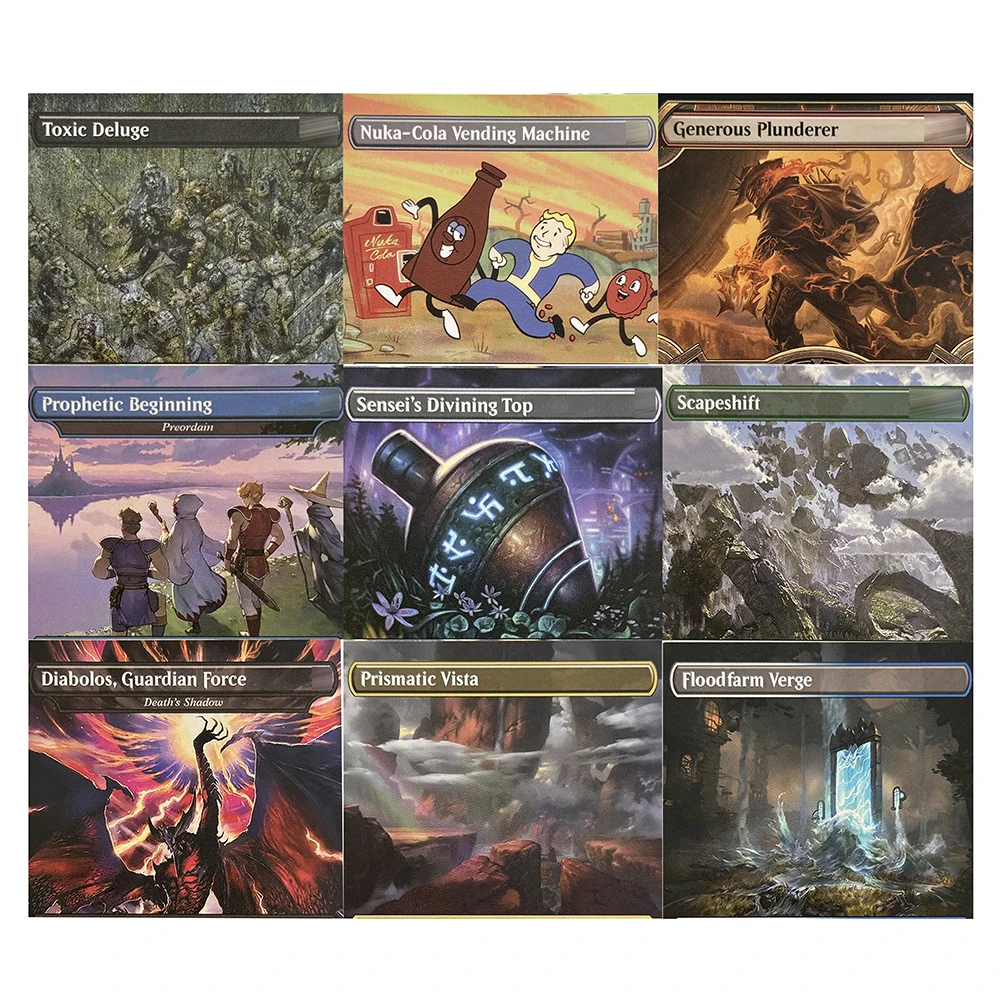 

Карты «сделай сам» TCG Prismatic Vista Mox Opal Безупречное маневренро Get Lost Chromatic Orrery Talon Gates of Madara Домашние сборные карты