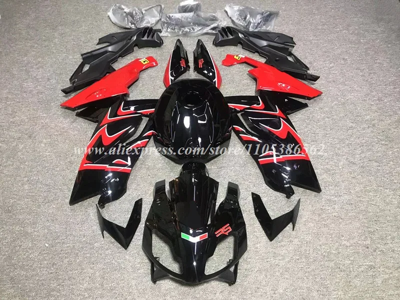 New ABS Motorcycle Fairings Kit Fit For Aprilia RS125 2006 2007 2008 2009 2010 2011 Bodywork Set Custom Red Black
